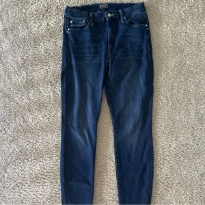 MOTHER the looker dark blue skinny jeans (30)